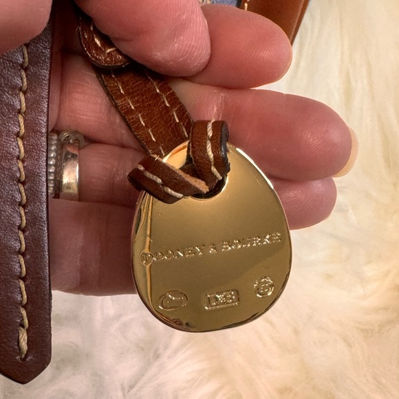 Vintage Dooney & Bourke Small Double Pocket Monogram Doctor Bag Satchel - Picture 7 of 16